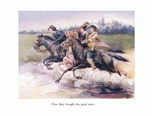 How they brought the good news from Ghent to Aix, illustration from Poems for the Young: Robert Browning, c.1920