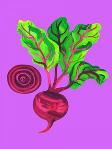 Vibrant Garden Beet by Alice Straker