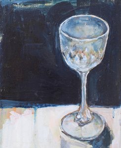Elegant Wine Glass by Alice White