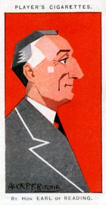Rufus Isaacs, 1st Marquess of Reading, Lord Chief Justice and Diplomat by Alick P. F. Ritchie
