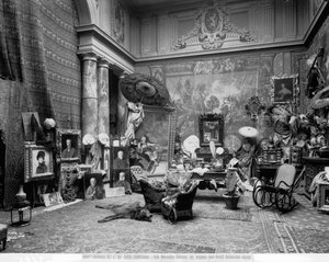 Studio of the Florentine painter Eduardo Gelli, in Via Marsilio Ficino 10, Florence by Fratelli Alinari