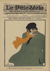 Happy forgetfulness for our readers. Illustration for Le Pele-Mele, 1902