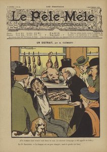 A distracted person. Illustration for Le Pele-Mele, 1902 by Aline Clement