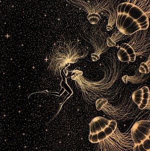 Cosmic Jellyfish Dream by Alirıza ÇAKIR