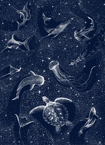 Starry Ocean Creatures by Alirıza ÇAKIR