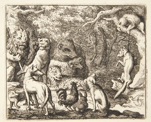 Renard Asks for Permission to Confess by Allaert van Everdingen