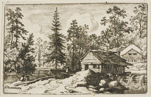 Woman Watching a Skiff by Allaert van Everdingen