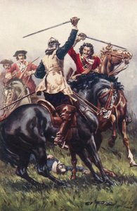 Fight between an Ironside and a Cavalier by Allan (after) Stewart