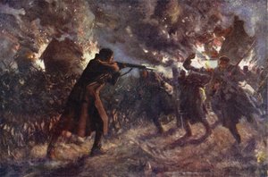 Private James Meston Attacking, Single-Handed, Several of the Enemy Who Were Advancing After Capturing a British Trench, First Battle of Ypres, 31 October 1914
