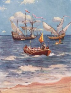 Vasco da Gama Landing at Kalicut by Allan Stewart