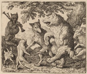 All Rejoice for the Bear and the Wolf by Allart van Everdingen