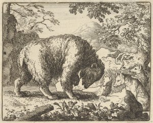 Renard Promises the Bear to Take Him to a Place Where He Will Find Honey