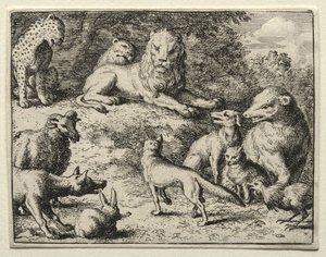Reynard the Fox: Reynard Appears at Court by Allart van Everdingen