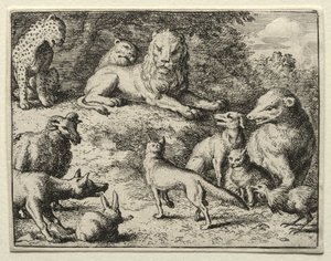 Reynard the Fox: Reynard Appears at Court by Allart van Everdingen