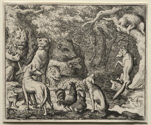 Reynard the Fox: Reynard Asks Permission to Confess by Allart van Everdingen