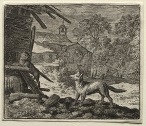 Reynard the Fox: Reynard Deceives the Cat by Allart van Everdingen