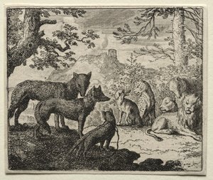 Reynard the Fox: The Relatives of Reynard Leave Court by Allart van Everdingen