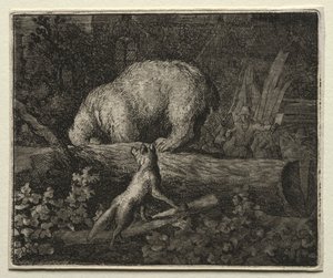 Reynard the Fox: Trapping the Bear by Allart van Everdingen