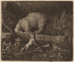 The Bear Trapped by Allart van Everdingen