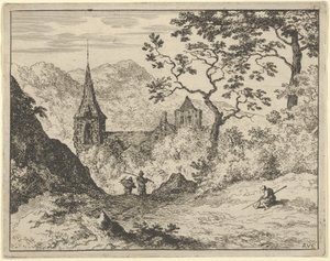 The Church in the Valley by Allart van Everdingen