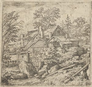 The Hamlet on the Mountainside by Allart van Everdingen