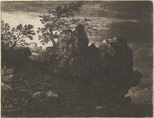 The Large Rock at the River, 17th century by Allart van Everdingen