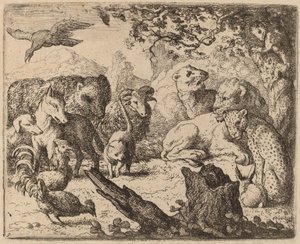 The Lion Announces a Peace, probably c. 1645-1656 by Allart van Everdingen