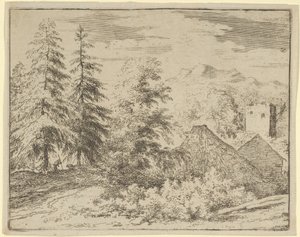 The Man between the Two Fir Trees, 17th century by Allart van Everdingen