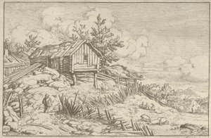 The Man Near the Entry of the Ruinous Hedge by Allart van Everdingen