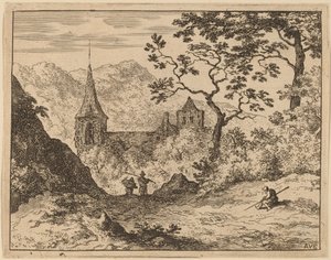 The Steeple by Allart van Everdingen