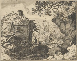 The Straw Hut Seen from Behind by Allart van Everdingen