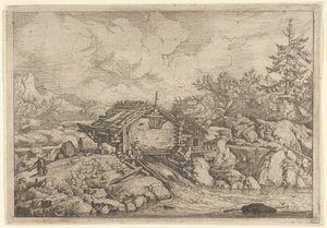 The Watermill, 17th Century by Allart van Everdingen