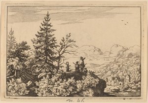 Two Men on a Hill
