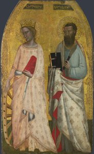 Saints Catherine and Bartholomew by Allegretto Nuzi