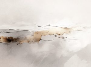 Golden Horizon Abstract by Alma