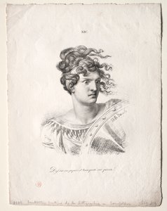 The Art of Lithography: Head of an Amazon by Alois Senefelder