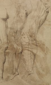 Three Studies of a Male Leg