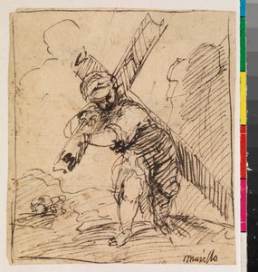 Christ carrying the Cross, recto, 17th century by Alonso Cano