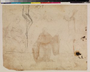 Christ Crucified, verso, 17th century