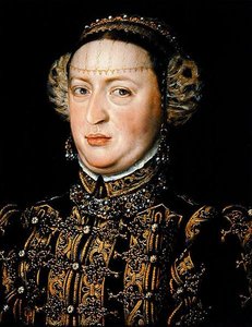 Catherine of Austria, Queen of Portugal (1507-78) by Alonso Sánchez Coello
