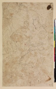 Figure studies with a kneeling woman in profile by Alonso del Arco