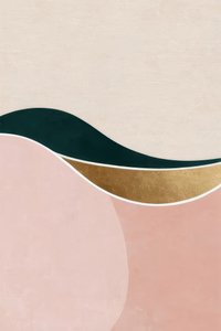Blush and Gold Waves by Alpenglow Workshop