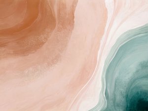 Earthy Teal Swirls