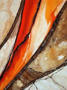 Molten Earth Abstract
