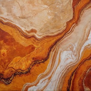 Orange Marble Flow