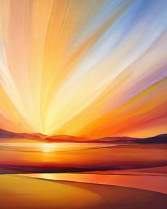 Radiant Sunrise Landscape