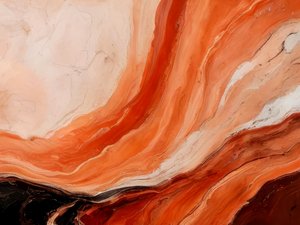 Terracotta Flowing Abstract