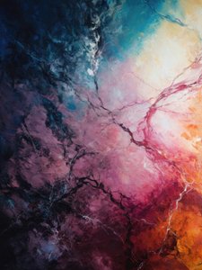 Vibrant Cosmic Marble