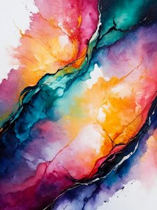 Vibrant Fluid Abstract