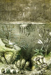Prehistory-Terre et Mers: The beginning of the Silurian period by Alphonse Demarle